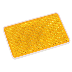 ODBLASK PROSTOKĄTNY PRZYKL. POMARAŃCZOWY 95X45MM-347601672
