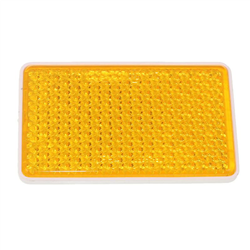 ODBLASK PROSTOKĄTNY PRZYKL. POMARAŃCZOWY 95X45MM-347601673