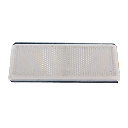 ODBLASK PROSTOKĄTNY PRZYKLEJANY BIAŁY 96X42MM-347601675