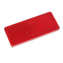 ODBLASK PROSTOKĄTNY PRZYKLEJANY CZERWONY 96X42MM-347601677