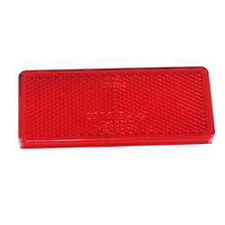 ODBLASK PROSTOKĄTNY PRZYKLEJANY CZERWONY 96X42MM-347601678