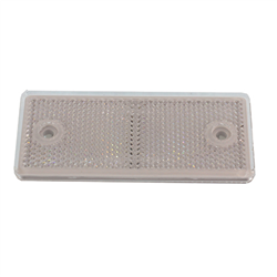ODBLASK PROSTOKĄTNY Z OTWORAMI BIAŁY 96X42MM-347601680