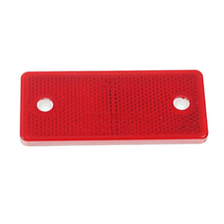 ODBLASK PROSTOKĄTNY Z OTWORAMI CZERWONY 96X42MM-347601683