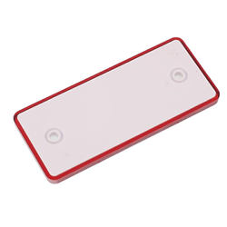 ODBLASK PROSTOKĄTNY Z OTWORAMI CZERWONY 96X42MM-347601682