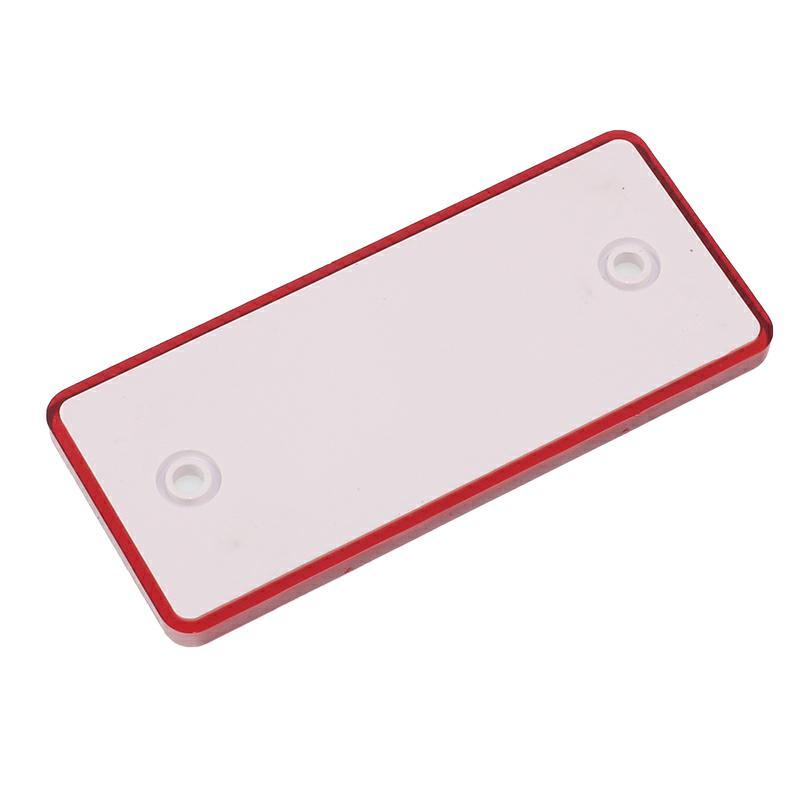 ODBLASK PROSTOKĄTNY Z OTWORAMI CZERWONY 96X42MM-347601682