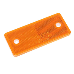 ODBLASK PROSTOKĄTNY Z OTWORAMI POMARAŃC. 96X42MM-347601684