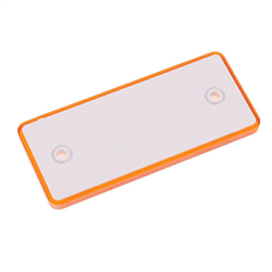 ODBLASK PROSTOKĄTNY Z OTWORAMI POMARAŃC. 96X42MM-347601685