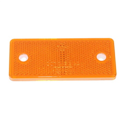 ODBLASK PROSTOKĄTNY Z OTWORAMI POMARAŃC. 96X42MM-347601686