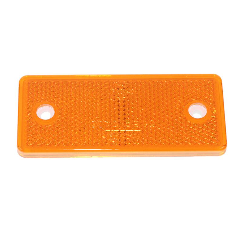 ODBLASK PROSTOKĄTNY Z OTWORAMI POMARAŃC. 96X42MM-347601686