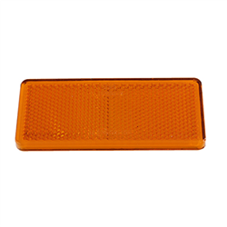 ODBLASK PROSTOKĄTNY PRZYKL. POMARAŃCZOWY 96X42MM-347601687