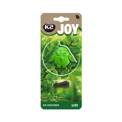 ZAPACH SAMOCHODOWY POLIMEROWY W KSZTAŁCIE PTASZKA W KRATKĘ NAWIEWU - K2 JOY LIFE-347602028