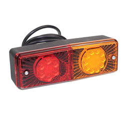 LAMPA TYLNA ZESP. 2-SEGM. L/P PRZYCZEPKA PROSTOKĄTNA, DIODOWA, Z PRZEWODEM,12/24V-347602384