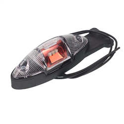LAMPA OBRYSOWA BIAŁO-CZERWONA DIODOWA WISZĄCA, LEWA, 12/24V-347602418