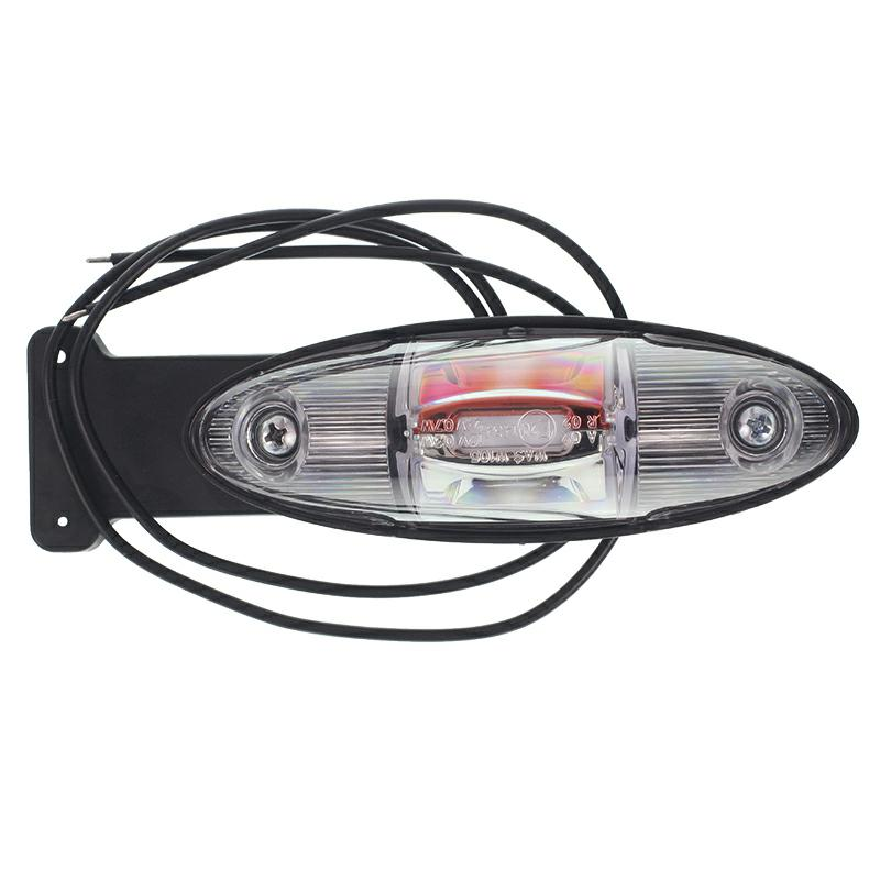 LAMPA OBRYSOWA BIAŁO-CZERWONA DIODOWA WISZĄCA, LEWA, 12/24V-347602421