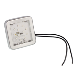 LAMPA OŚWIETLENIA WNĘTRZA 12-LED KLOSZ PRZEZROCZYSTY, SREBRNA RAMKA, 12/24V-347602431
