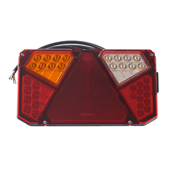 LAMPA TYLNA ZESP. 5-SEGM. LEWA, DIODOWA Z PRZEWODEM 200CM, ŚWIATŁO PRZECIW.+COF.-347602459