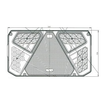 KLOSZ LAMPY TYLNEJ ZESP. 5-SEGM. PRAWEJ DIODOWEJ-347602467