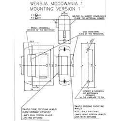 LAMPA OBRYSOWA BIAŁO-POMARAŃC. DIODOWA NA PODSTAWIE GUMOWEJ, 12/24V-347178727