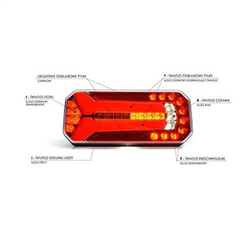 LAMPA TYLNA ZESPOLONA DIODOWA L/P Z PRZEWODEM, 12/24V-347602538