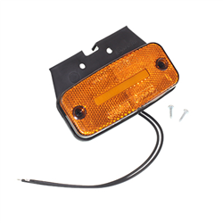 LAMPA OBRYSOWA POMARAŃCZOWA DIODOWA Z UCHWYTEM, 12/24V-347602554