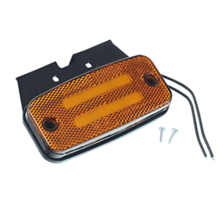 LAMPA OBRYSOWA POMARAŃCZOWA DIODOWA Z UCHWYTEM, 12/24V-347602557