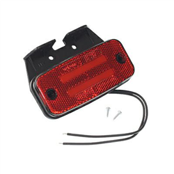 LAMPA OBRYSOWA CZERWONA DIODOWA Z UCHWYTEM, 12/24V-347602560