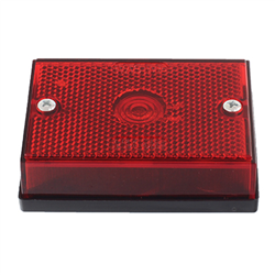 LAMPA OBRYSOWA CZERWONA Z ODBLASKIEM, 12/24V, NA ŻARÓWKĘ-347602572