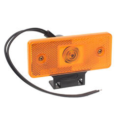 LAMPA OBRYSOWA POMARAŃCZOWA 12/24V, NA ŻARÓWKĘ+MOCOWANIE-347602583
