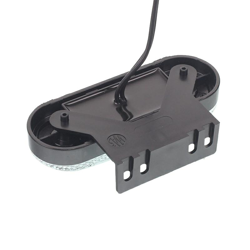 LAMPA OBRYSOWA BIAŁA DIODOWA Z UCHWYTEM I ODBLASKIEM, OWALNA 12/24V, NEON-347602606