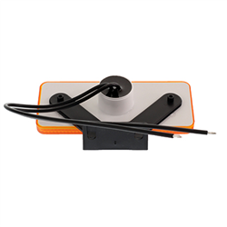 LAMPA OBRYSOWA POMARAŃCZOWA DIODOWA Z UCHWYTEM, 2 DIODY, 12/24V-347602620