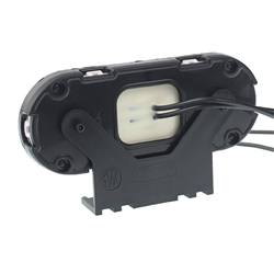 LAMPA OBRYSOWA BIAŁA DIODOWA Z UCHWYTEM I ODBLASKIEM, OWALNA 12/24V-347602664