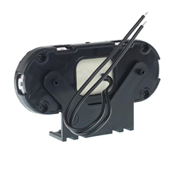 LAMPA OBRYSOWA CZERWONA DIODOWA Z UCHWYTEM I ODBLASKIEM, OWALNA 12/24V-347602667