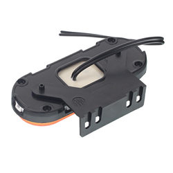 LAMPA OBRYSOWA POWARAŃCZOWA DIODOWA Z UCHWYTEM I ODBLASKIEM, OWALNA 12/24V-347602671
