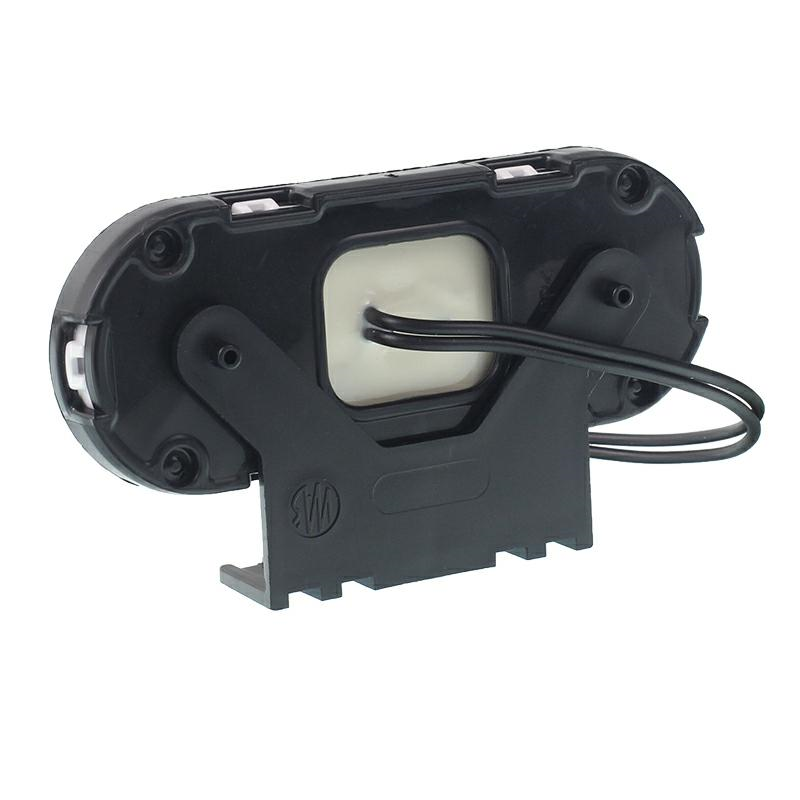 LAMPA OBRYSOWA POWARAŃCZOWA DIODOWA Z UCHWYTEM I ODBLASKIEM, OWALNA 12/24V-347602670