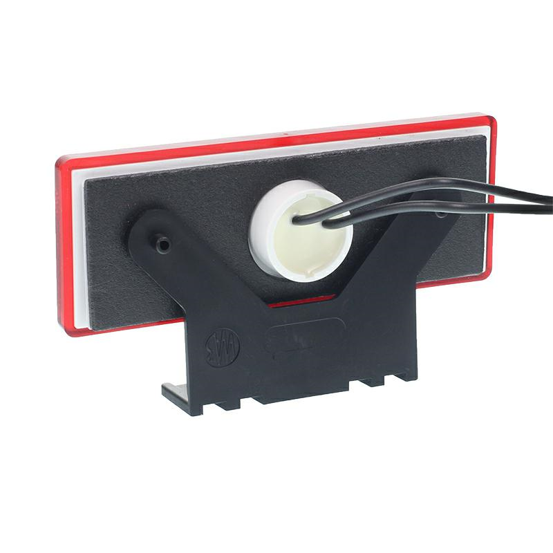 LAMPA OBRYSOWA CZERWONA DIODOWA Z UCHWYTEM, 12/24V, DIODA CENTRALNA-347602689