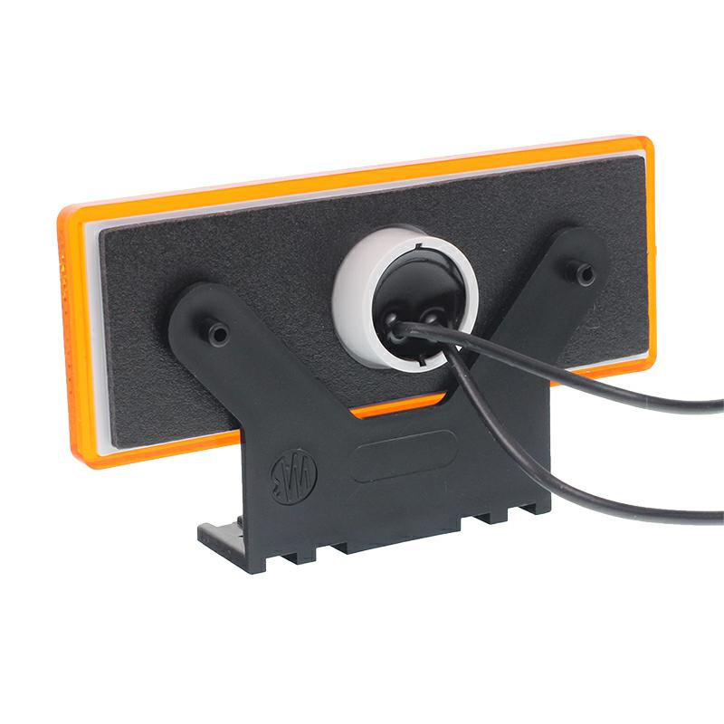 LAMPA OBRYSOWA POMARAŃCZOWA DIODOWA Z UCHWYTEM, 12/24V, DIODA CENTRALNA-347602692