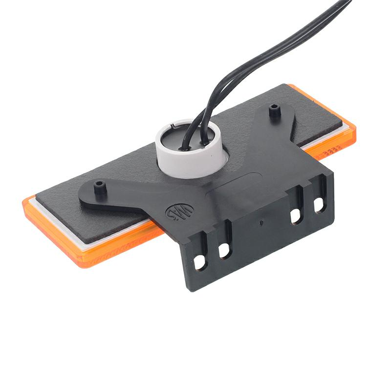 LAMPA OBRYSOWA POMARAŃCZOWA DIODOWA Z UCHWYTEM, 12/24V, DIODA CENTRALNA-347602693