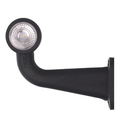 LAMPA OBRYSOWA BIAŁO-CZERWONA DIODOWA NA WYSIĘGNIKU ŁAMANYM, LEWA DŁUGA,12/24V-347602725