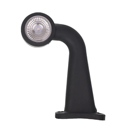 LAMPA OBRYSOWA BIAŁO-CZERWONA DIODOWA NA WYSIĘGNIKU ŁAMANYM, LEWA DŁUGA,12/24V-347602726