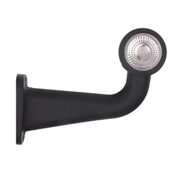 LAMPA OBRYSOWA BIAŁO-CZERWONA DIODOWA NA WYSIĘGNIKU ŁAMANYM, PRAWA DŁUGA,12/24V-347602728