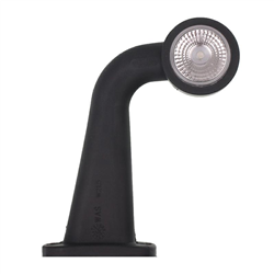LAMPA OBRYSOWA BIAŁO-CZERWONA DIODOWA NA WYSIĘGNIKU ŁAMANYM, PRAWA DŁUGA,12/24V-347602729