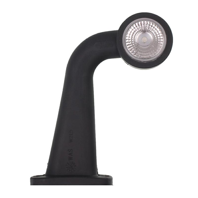 LAMPA OBRYSOWA BIAŁO-CZERWONA DIODOWA NA WYSIĘGNIKU ŁAMANYM, PRAWA DŁUGA,12/24V-347602729