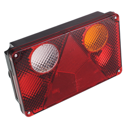 LAMPA TYLNA ZESP. PRAWA (PODŚW. TABLICY) Z TRÓJKĄTEM, 12/24V - BEZ KABLA-347602747