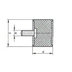 ODBÓJ GUMOWY M 6/30X20MM 1 ŚRUBA, 1 OTWÓR-347602809