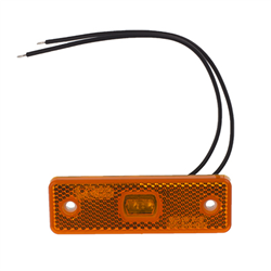 LAMPA OBRYSOWA POMARAŃCZOWA DIODOWA 12/24V-347602836