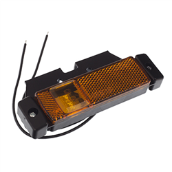 LAMPA OBRYSOWA POMARAŃCZOWA DIODOWA Z ODBLASKIEM, 12/24V-347602843