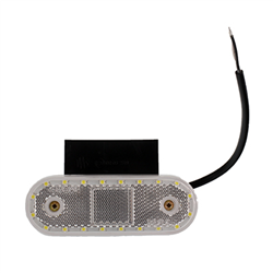 LAMPA OBRYSOWA BIAŁA DIODOWA OWALNA, Z UCHWYTEM, Z ODBL, 12/24V-347602847