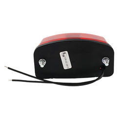LAMPA OŚWIETLENIA TABLICY REJESTRACYJNEJ DIODOWA, KLOSZ BIAŁY, CZERWONA, 12/24V-347602888