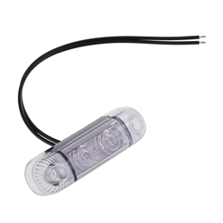 LAMPA OBRYSOWA BIAŁA DIODOWA 2 DIODY, Z KABLEM L=220MM, 12/24V-347602901