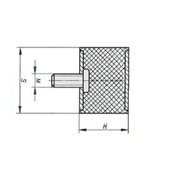 ODBÓJ GUMOWY M10/69X53MM 1 ŚRUBY, 1 OTWÓR-347602930